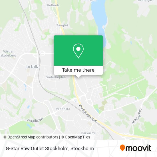 G-Star Raw Outlet Stockholm map