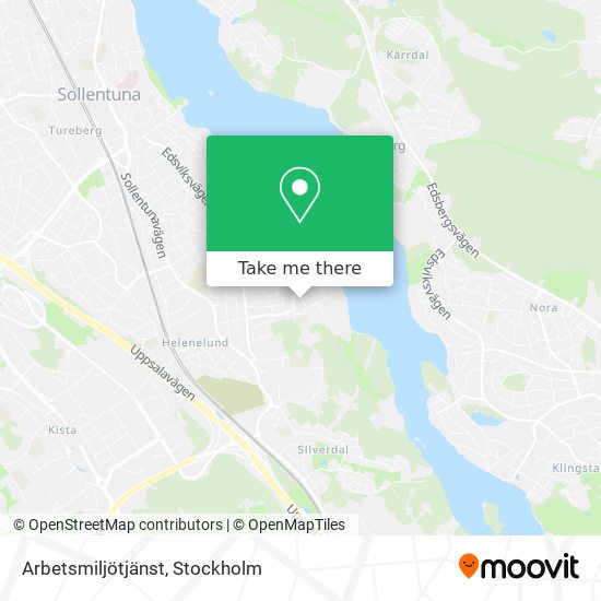 Arbetsmiljötjänst map