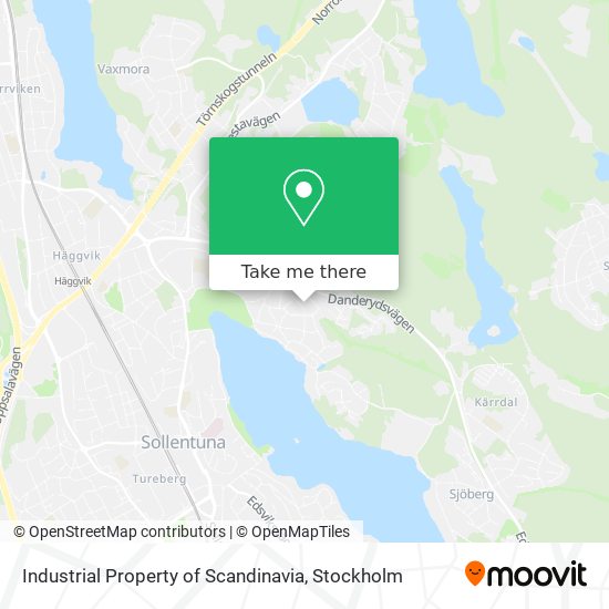 Industrial Property of Scandinavia map