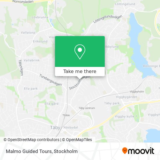 Malmo Guided Tours map