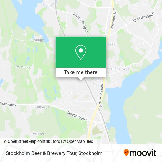 Stockholm Beer & Brewery Tour map