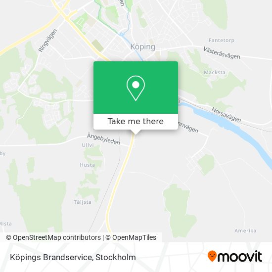 Köpings Brandservice map