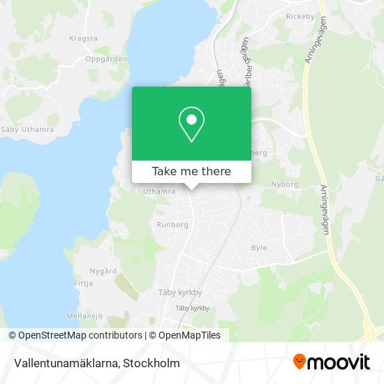 Vallentunamäklarna map