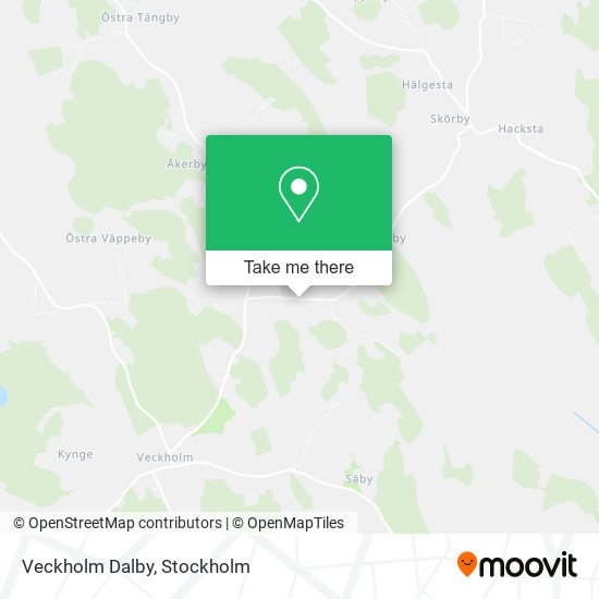 Veckholm Dalby map