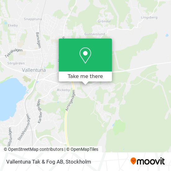Vallentuna Tak & Fog AB map