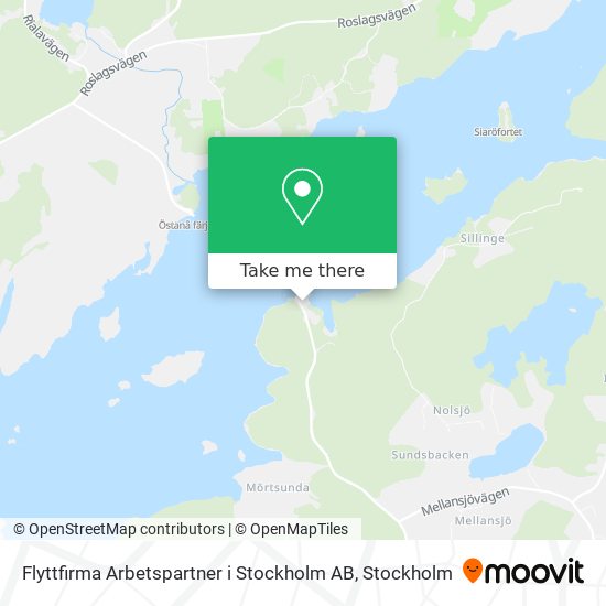 Flyttfirma Arbetspartner i Stockholm AB map