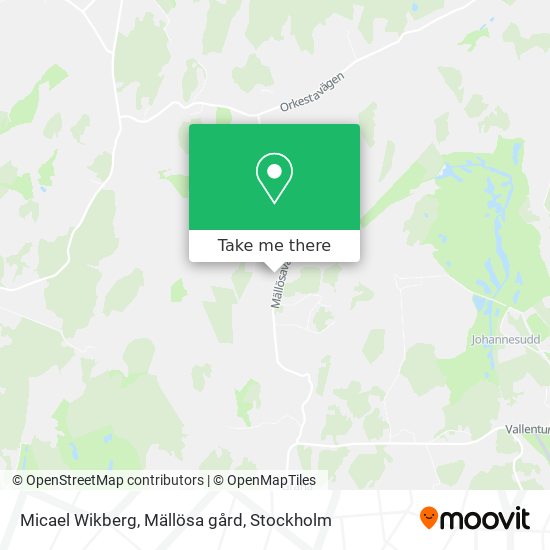 Micael Wikberg, Mällösa gård map