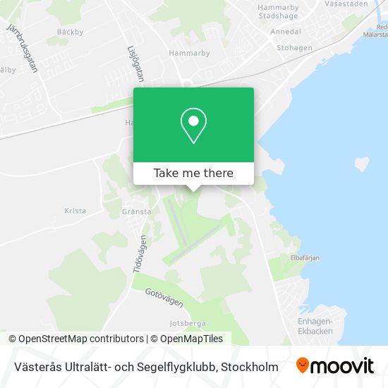 Västerås Ultralätt- och Segelflygklubb map
