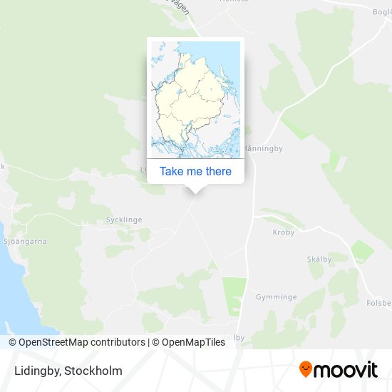 Lidingby map