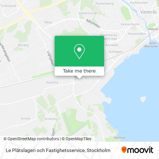 Le Plåtslageri och Fastighetsservice map