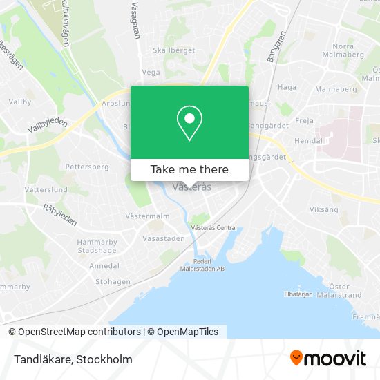 Tandläkare map