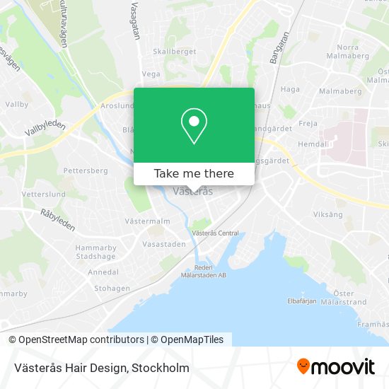 Västerås Hair Design map