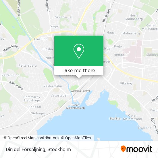 Din del Försäljning map