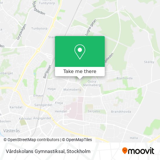 Vårdskolans Gymnastiksal map