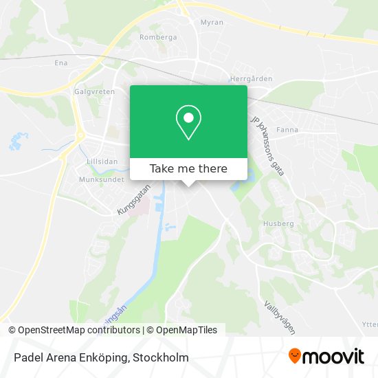 Padel Arena Enköping map