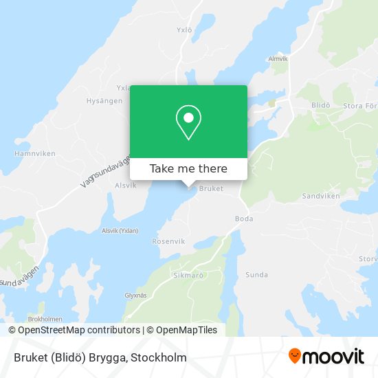 Bruket (Blidö) Brygga map