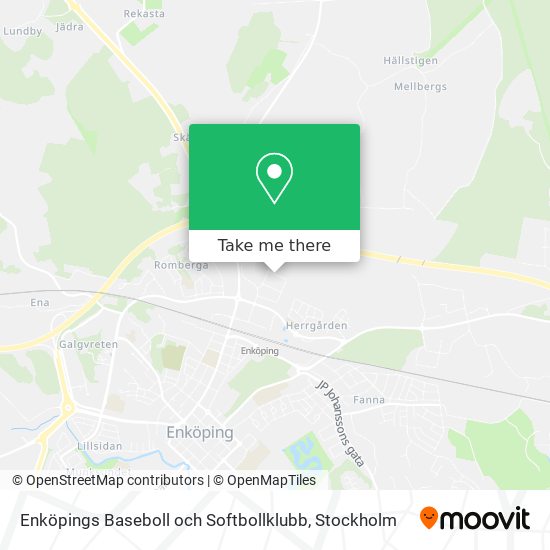 Enköpings Baseboll och Softbollklubb map