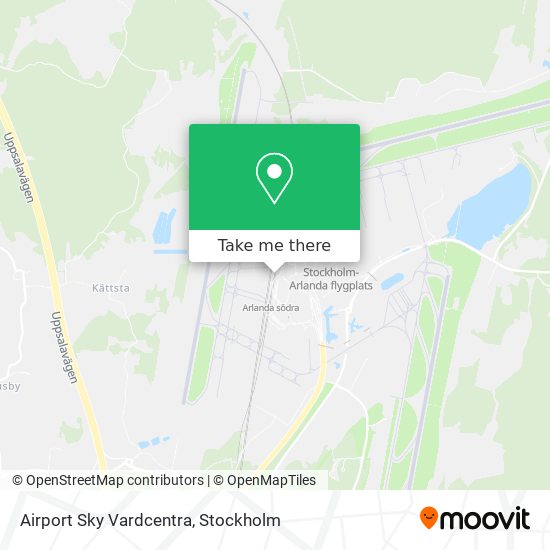 Airport Sky Vardcentra map