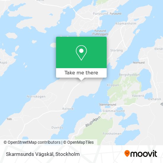 Skarmsunds Vägskäl map