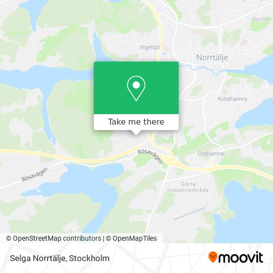 Selga Norrtälje map