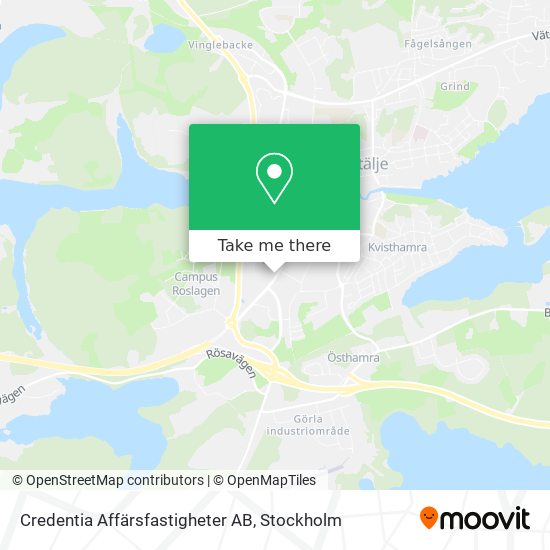 Credentia Affärsfastigheter AB map