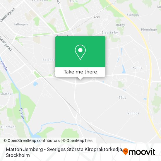 Matton Jernberg - Sveriges Största Kiropraktorkedja map