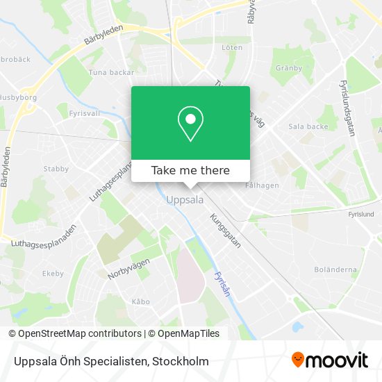 Uppsala Önh Specialisten map