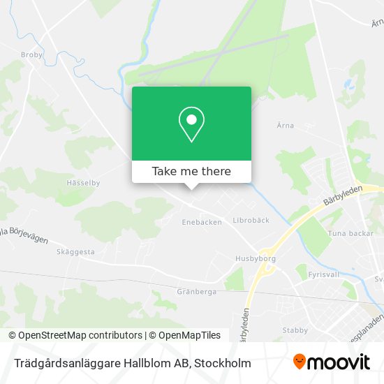 Trädgårdsanläggare Hallblom AB map