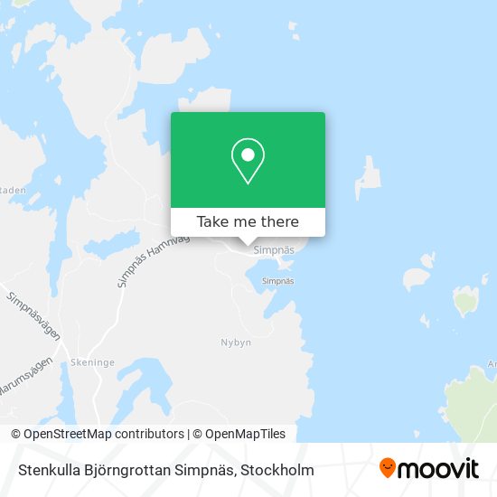 Stenkulla Björngrottan Simpnäs map