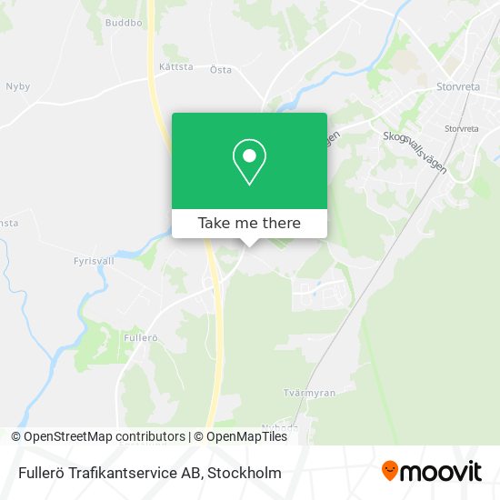 Fullerö Trafikantservice AB map