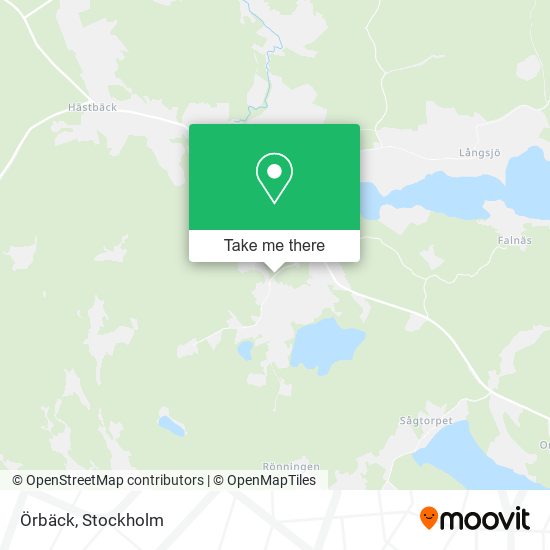 Örbäck map