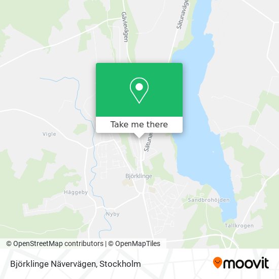 Björklinge Nävervägen map