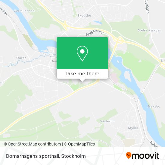 Domarhagens sporthall map