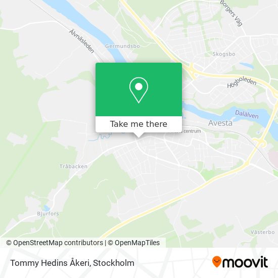 Tommy Hedins Åkeri map