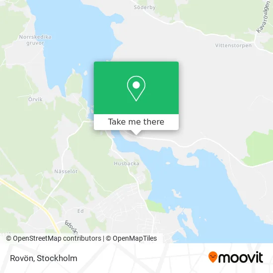 Rovön map