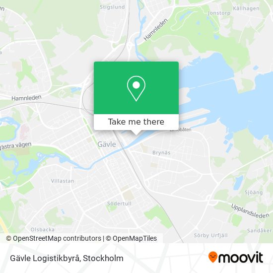 Gävle Logistikbyrå map