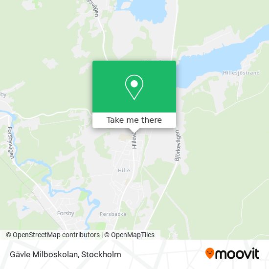 Gävle Milboskolan map