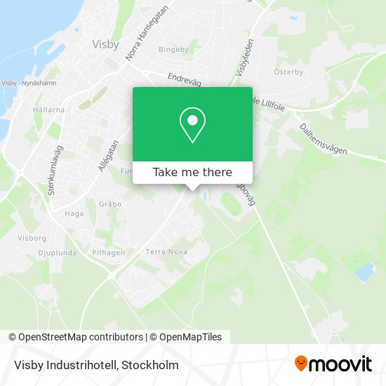 Visby Industrihotell map