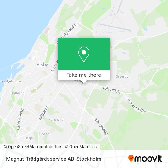 Magnus Trädgårdsservice AB map