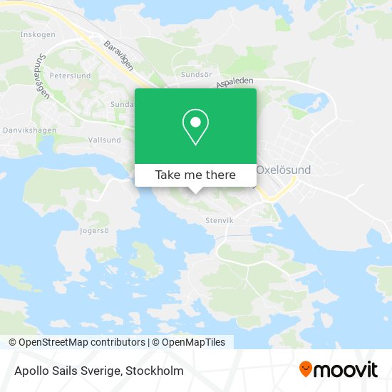 Apollo Sails Sverige map