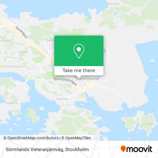 Sörmlands Veteranjärnväg map