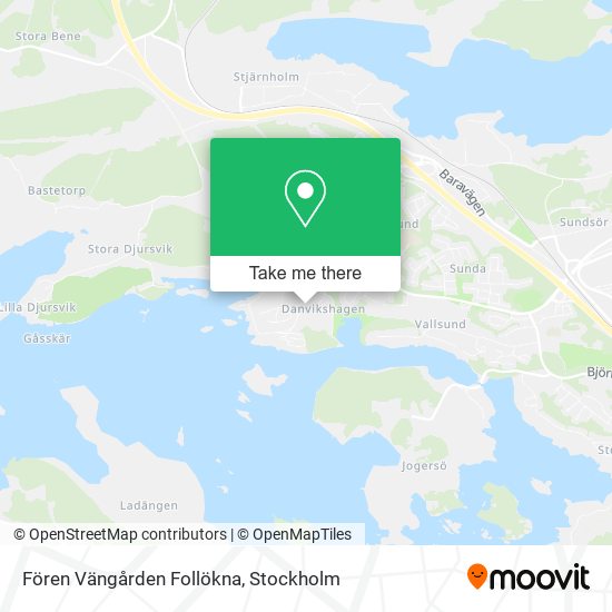 Fören Vängården Follökna map