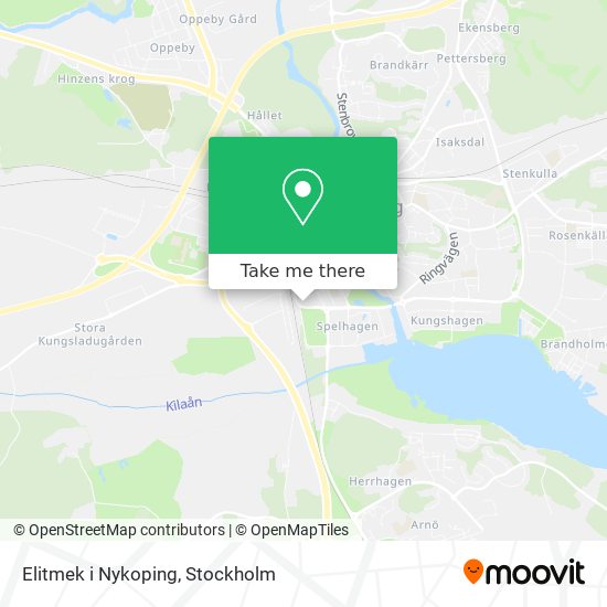 Elitmek i Nykoping map