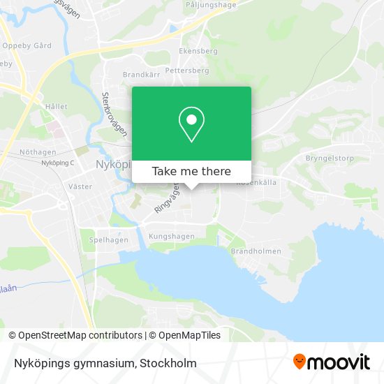 Nyköpings gymnasium map