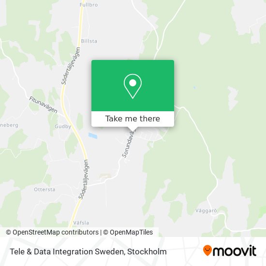 Tele & Data Integration Sweden map