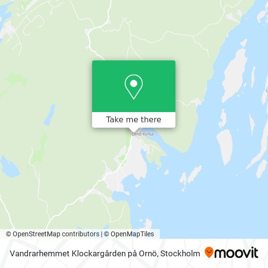 Vandrarhemmet Klockargården på Ornö map