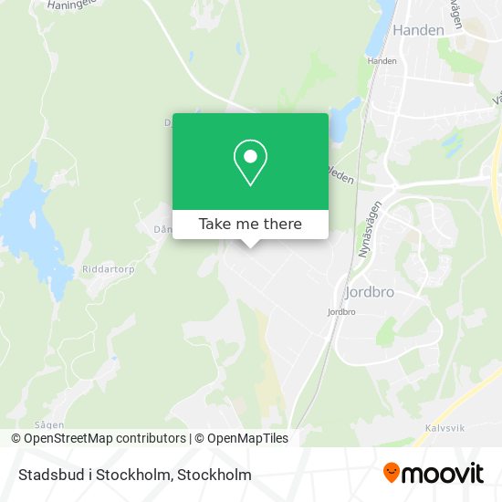 Stadsbud i Stockholm map