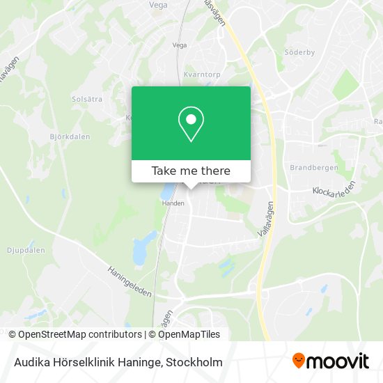 Audika Hörselklinik Haninge map