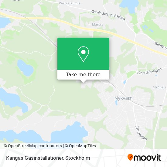 Kangas Gasinstallationer map