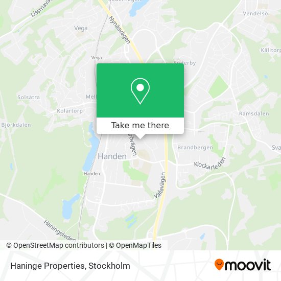 Haninge Properties map